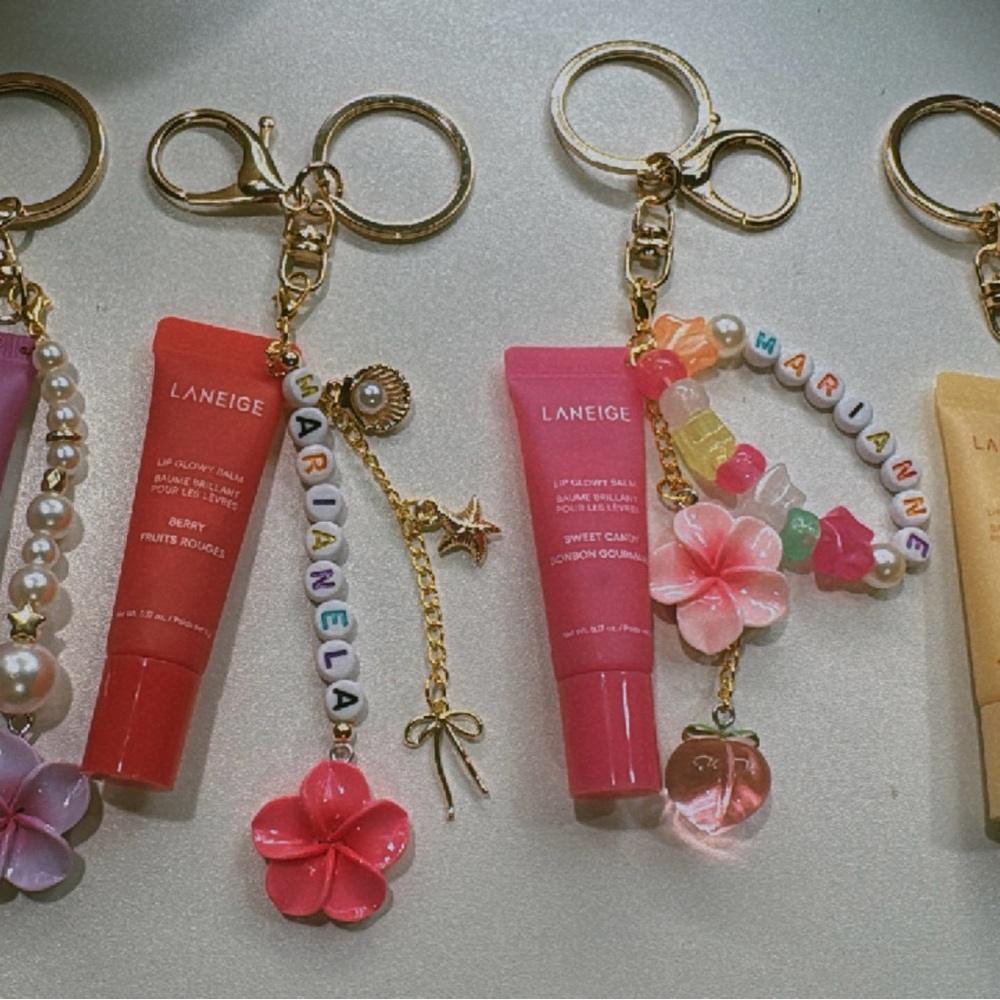 Laneige Lip Glowy Balm Keychain Set